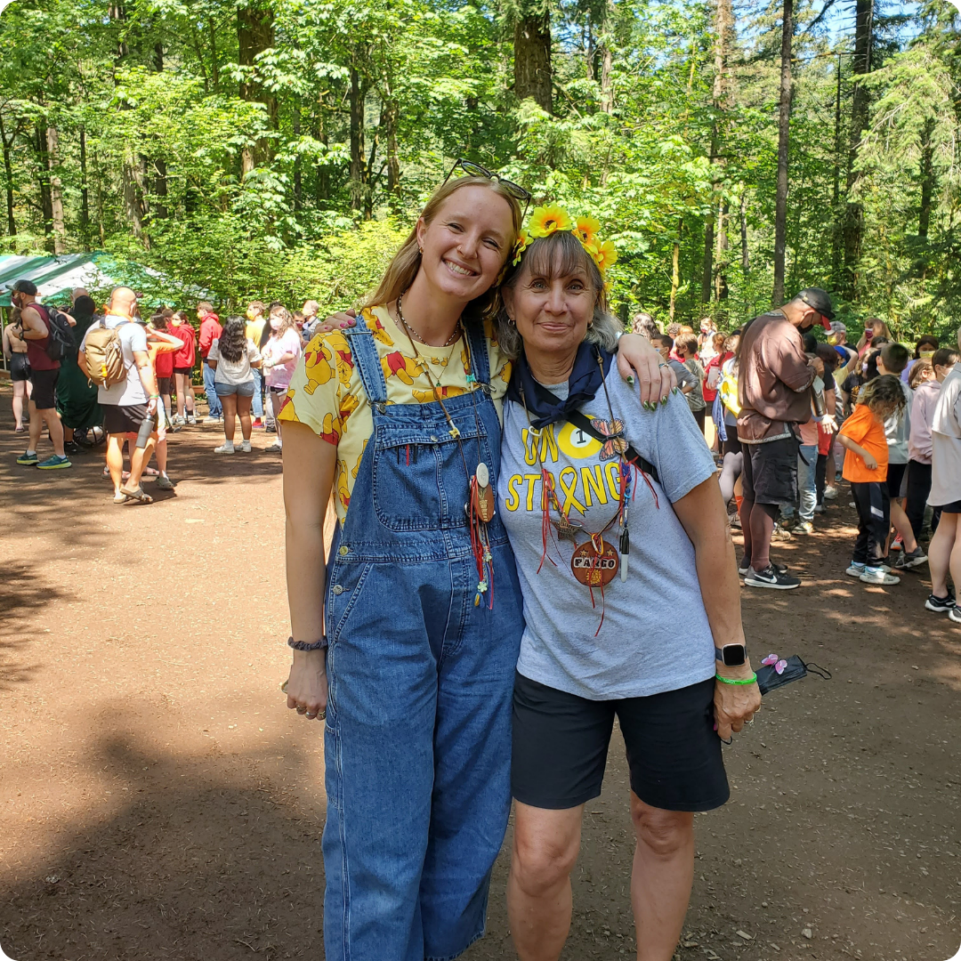 Carrot Top & Fellow Volunteer